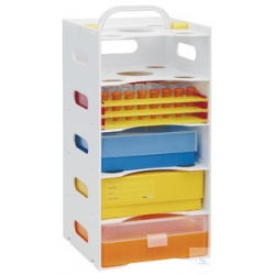 NeoStapelRack rack per contenitori criogenici impilabile bianco in PC AUTOCLAVABILE colore blue 